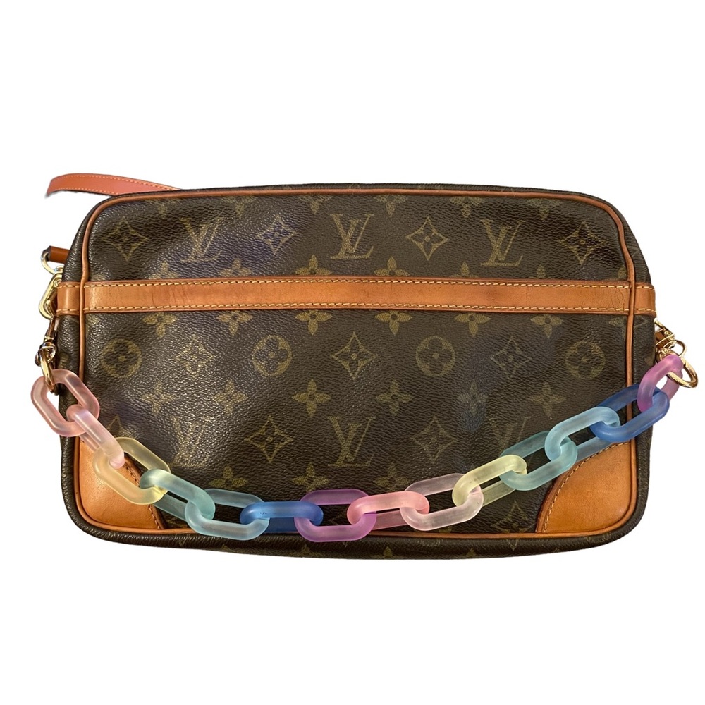 **SOLD** Authentic Louis Vuitton Monogram Compiegne 28 Clutch Hand Bag M51845
